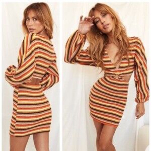 NEW WITH TAGS!!  12th Tribe Free Bird Crochet Dress Sz Small